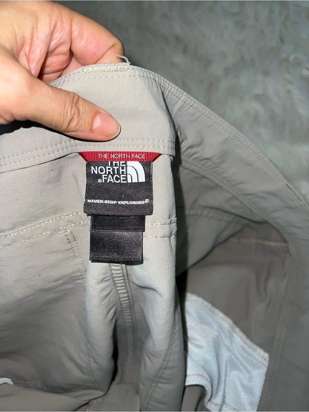The North Face Men’s Nylon Cargo Hiking Shorts - Khaki/Gray - Size 36